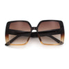 Womens Oversized Rectangular Designer Fashion Classic Mod Sunglasses