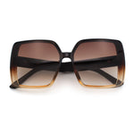 Womens Oversized Rectangular Designer Fashion Classic Mod Sunglasses