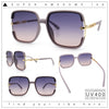Womens Oversized Rectangle Floral Chain Arm Designer Fashion Sunglasses
