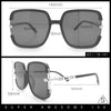 Womens Oversized Rectangle Floral Chain Arm Designer Fashion Sunglasses