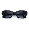 Womens Mod Fashion Rectangular Cat Eye Thick Temple Designer Sunglasses