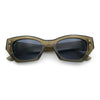 Womens Mod Fashion Rectangular Cat Eye Thick Temple Designer Sunglasses