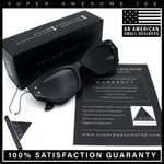 Womens Mod Fashion Rectangular Cat Eye Thick Temple Designer Sunglasses