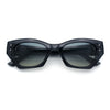 Womens Mod Fashion Rectangular Cat Eye Thick Temple Designer Sunglasses