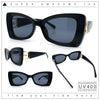 Womens Bow Tie Shape Beveled Thick Plastic Mod Designer Fashion Sunglasses