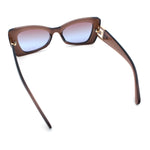 Womens Bow Tie Shape Beveled Thick Plastic Mod Designer Fashion Sunglasses