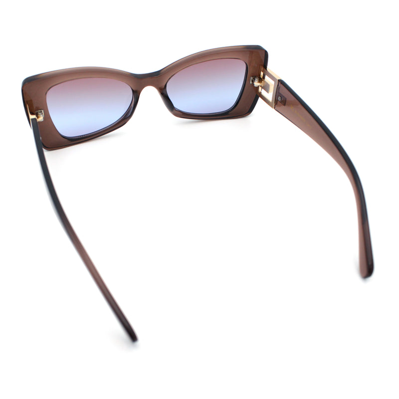 Womens Bow Tie Shape Beveled Thick Plastic Mod Designer Fashion Sunglasses