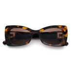 Womens Bow Tie Shape Beveled Thick Plastic Mod Designer Fashion Sunglasses