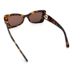 Womens Bow Tie Shape Beveled Thick Plastic Mod Designer Fashion Sunglasses
