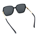 Womens Oversized Butterfly Rectangle Fashion Rhinestone Arm Sunglasses