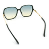 Womens Oversized Butterfly Rectangle Fashion Rhinestone Arm Sunglasses