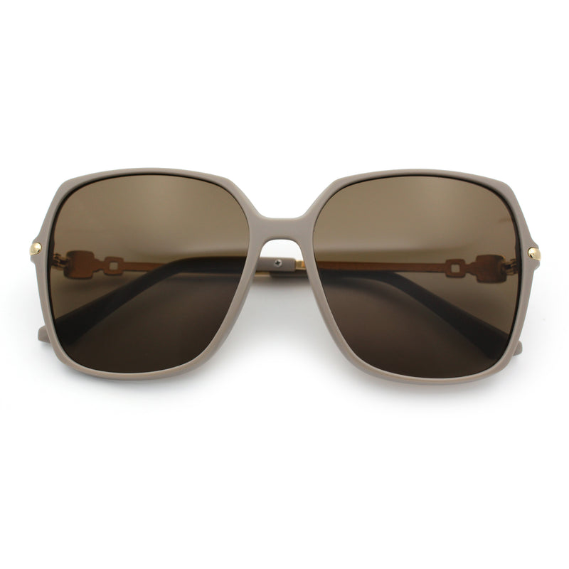Womens Oversized Butterfly Rectangle Fashion Rhinestone Arm Sunglasses
