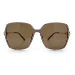 Womens Oversized Butterfly Rectangle Fashion Rhinestone Arm Sunglasses