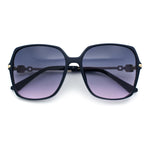 Womens Oversized Butterfly Rectangle Fashion Rhinestone Arm Sunglasses