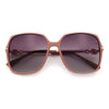 Womens Oversized Butterfly Rectangle Fashion Rhinestone Arm Sunglasses