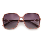 Womens Oversized Butterfly Rectangle Fashion Rhinestone Arm Sunglasses