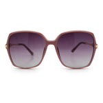Womens Oversized Butterfly Rectangle Fashion Rhinestone Arm Sunglasses
