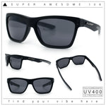 Xloop Mens Rectangle Sport Classic Wrap Horned Plastic Sunglasses