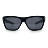 Xloop Mens Rectangle Sport Classic Wrap Horned Plastic Sunglasses