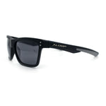 Xloop Mens Rectangle Sport Classic Wrap Horned Plastic Sunglasses