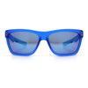 Xloop Mens Rectangle Sport Classic Wrap Horned Plastic Sunglasses