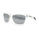 Xloop Mens Rectangle Sport Classic Wrap Horned Plastic Sunglasses