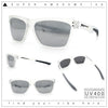 Xloop Mens Rectangle Sport Classic Wrap Horned Plastic Sunglasses
