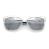 Xloop Mens Rectangle Sport Classic Wrap Horned Plastic Sunglasses