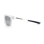 Xloop Mens Rectangle Sport Classic Wrap Horned Plastic Sunglasses