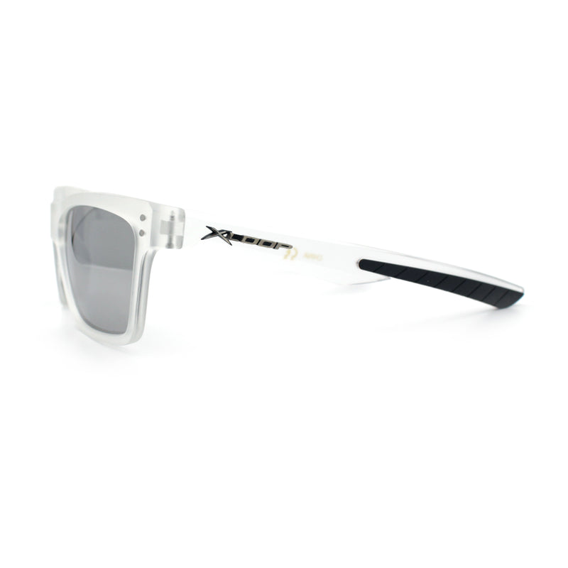 Xloop Mens Rectangle Sport Classic Wrap Horned Plastic Sunglasses