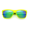 Xloop Mens Rectangle Sport Classic Wrap Horned Plastic Sunglasses