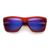 Xloop Mens Rectangle Sport Classic Wrap Horned Plastic Sunglasses