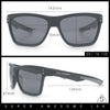 Xloop Mens Rectangle Sport Classic Wrap Horned Plastic Sunglasses
