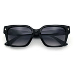 Mens Gentlemanly Urban Hipster Horn Rim Rectangle Plastic Sunglasses