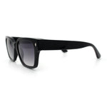 Mens Gentlemanly Urban Hipster Horn Rim Rectangle Plastic Sunglasses