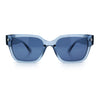 Mens Gentlemanly Urban Hipster Horn Rim Rectangle Plastic Sunglasses