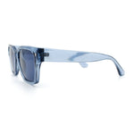 Mens Gentlemanly Urban Hipster Horn Rim Rectangle Plastic Sunglasses