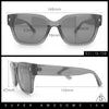 Mens Gentlemanly Urban Hipster Horn Rim Rectangle Plastic Sunglasses