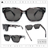 Mens Gentlemanly Urban Hipster Horn Rim Rectangle Plastic Sunglasses