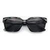 Mens Gentlemanly Urban Hipster Horn Rim Rectangle Plastic Sunglasses
