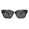 Mens Gentlemanly Urban Hipster Horn Rim Rectangle Plastic Sunglasses