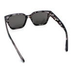 Mens Gentlemanly Urban Hipster Horn Rim Rectangle Plastic Sunglasses