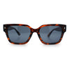 Mens Gentlemanly Urban Hipster Horn Rim Rectangle Plastic Sunglasses