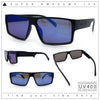 Locs Mens Color Mirror Flat Top Gangster Plastic Rectangle Sunglasses