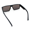 Locs Mens Color Mirror Flat Top Gangster Plastic Rectangle Sunglasses