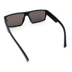 Locs Mens Color Mirror Flat Top Gangster Plastic Rectangle Sunglasses
