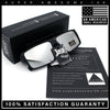 Locs Mens Color Mirror Flat Top Gangster Plastic Rectangle Sunglasses