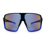 Xloop Mens Large Shield USA American Flag Print MTB Rectangle Sunglasses