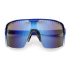 Xloop Mens Large Shield USA American Flag Print MTB Rectangle Sunglasses