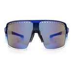Xloop Mens Large Shield USA American Flag Print MTB Rectangle Sunglasses